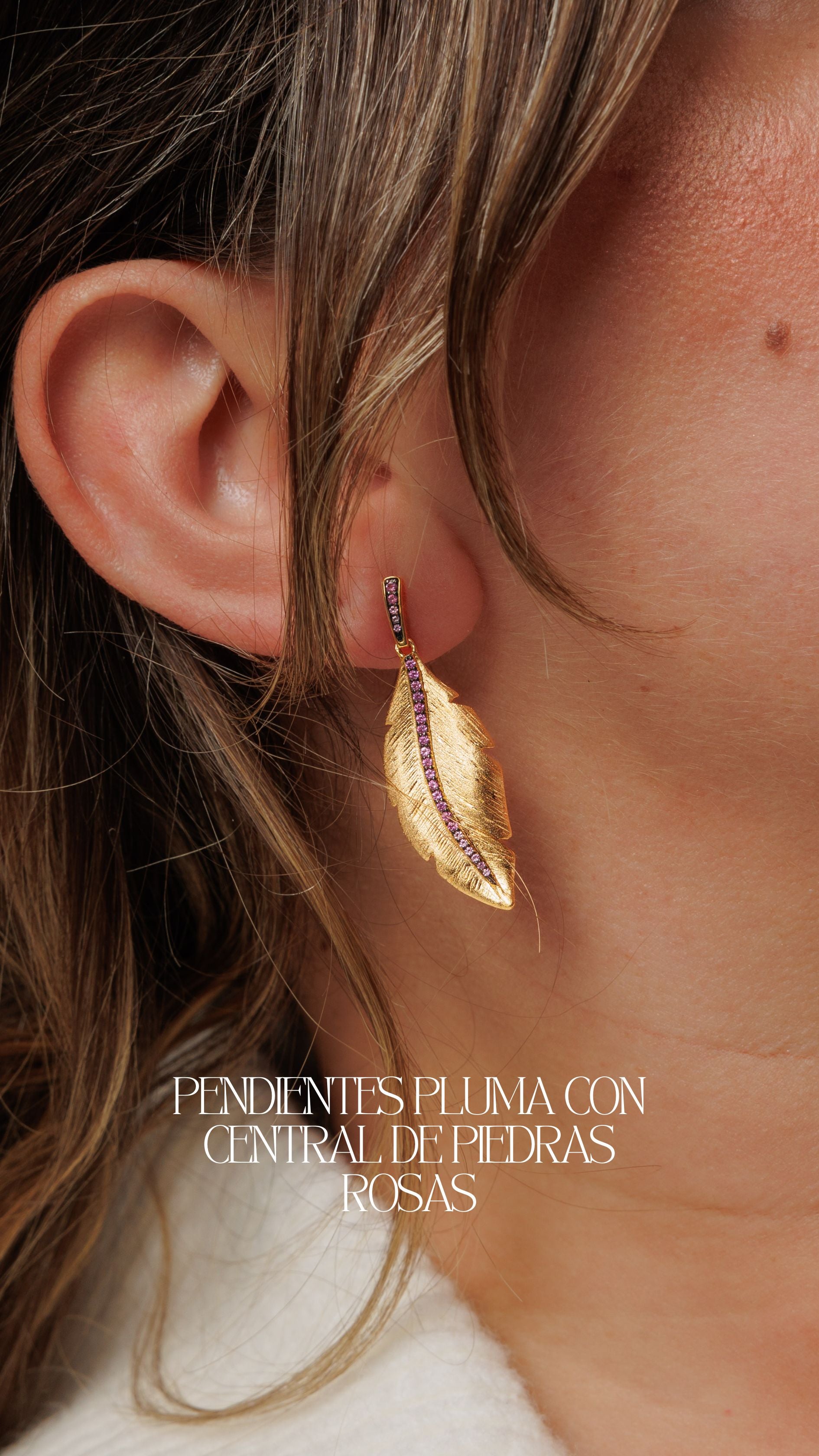 Pendiente Pluma