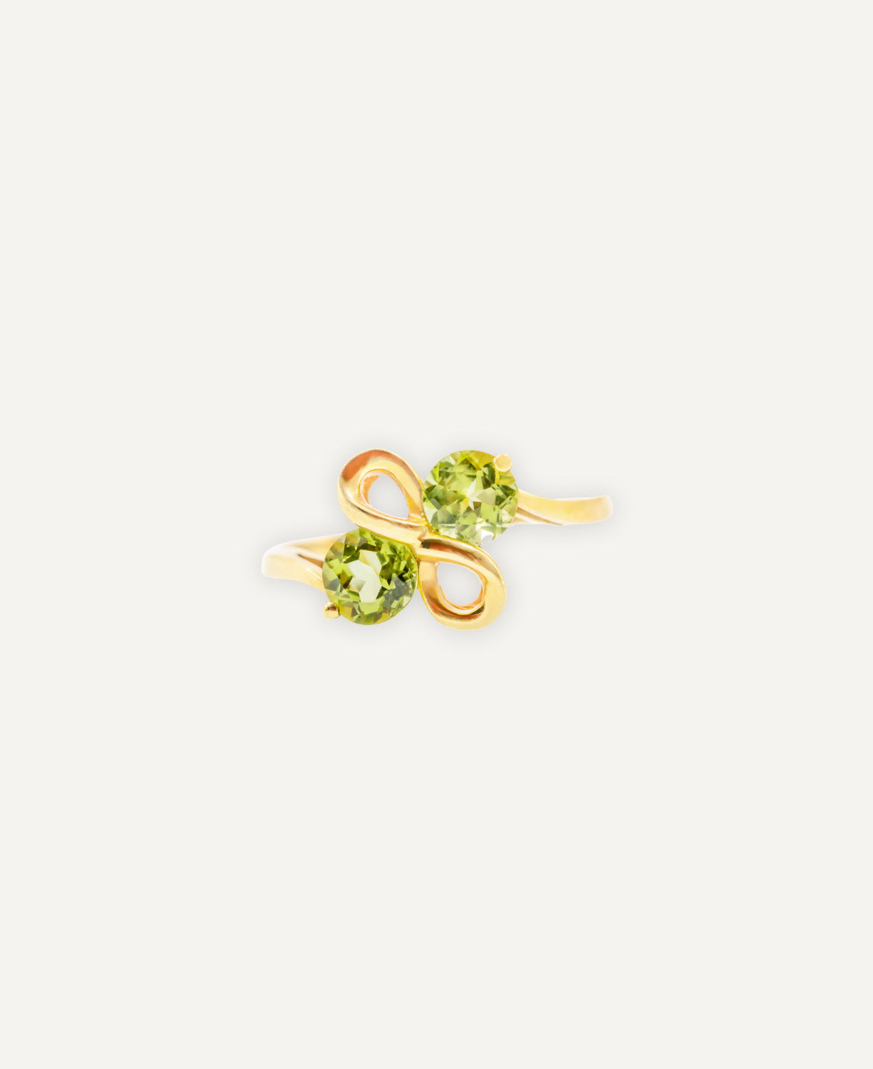Olivine Bow Ring