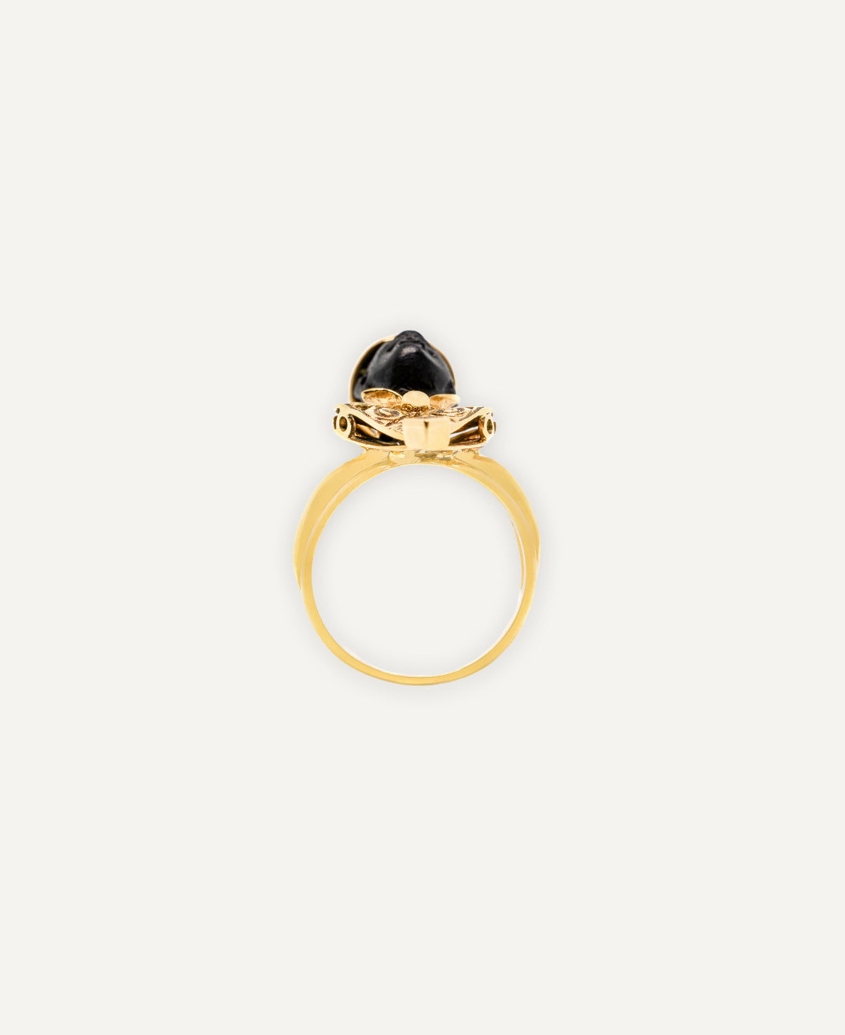 Vintage Wood Head Ring