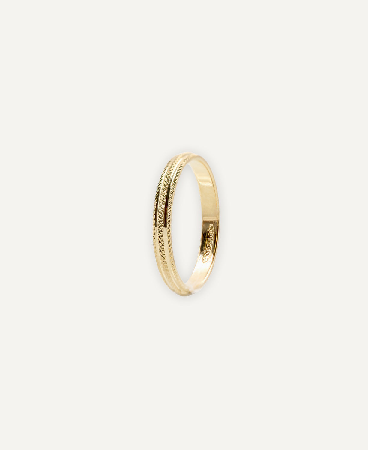 Anillo Alianza Oro Tramado