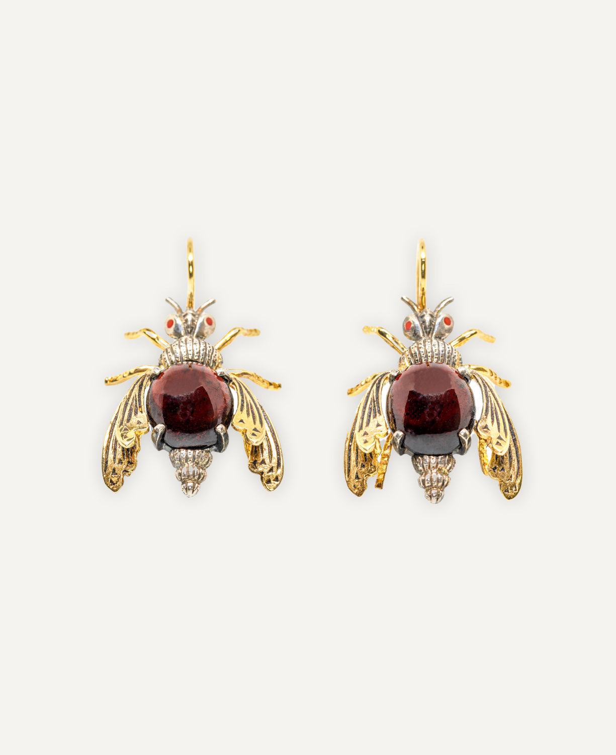 Pearl Insect Earrings