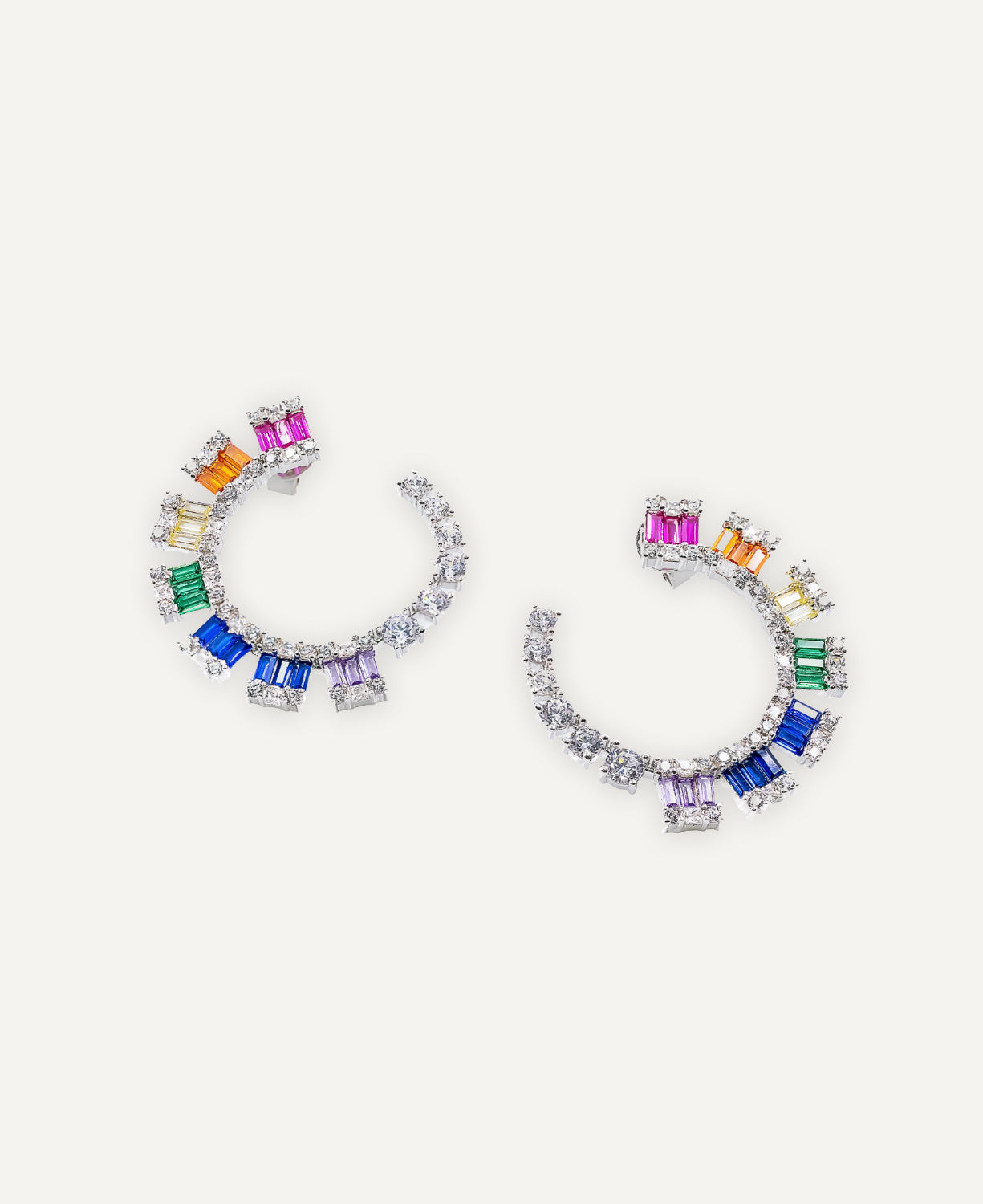 Rainbow Stones Earrings