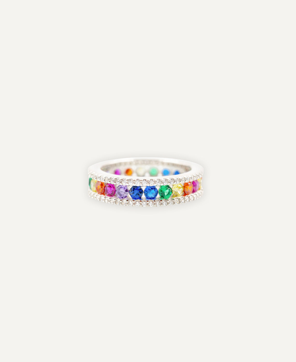Rainbow Circles Ring