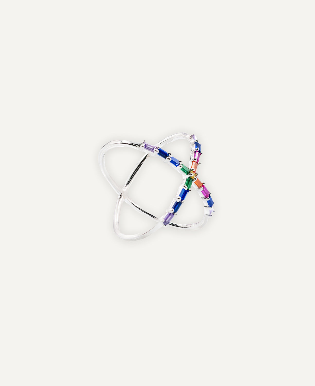 Anillo Cruzado Rainbow