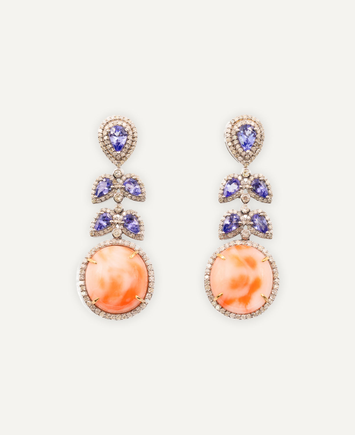 Japanese Coral Earrings