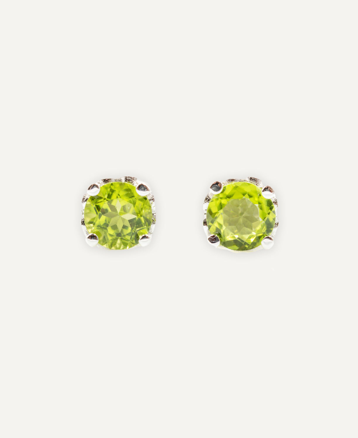 Circular Olivine Earrings