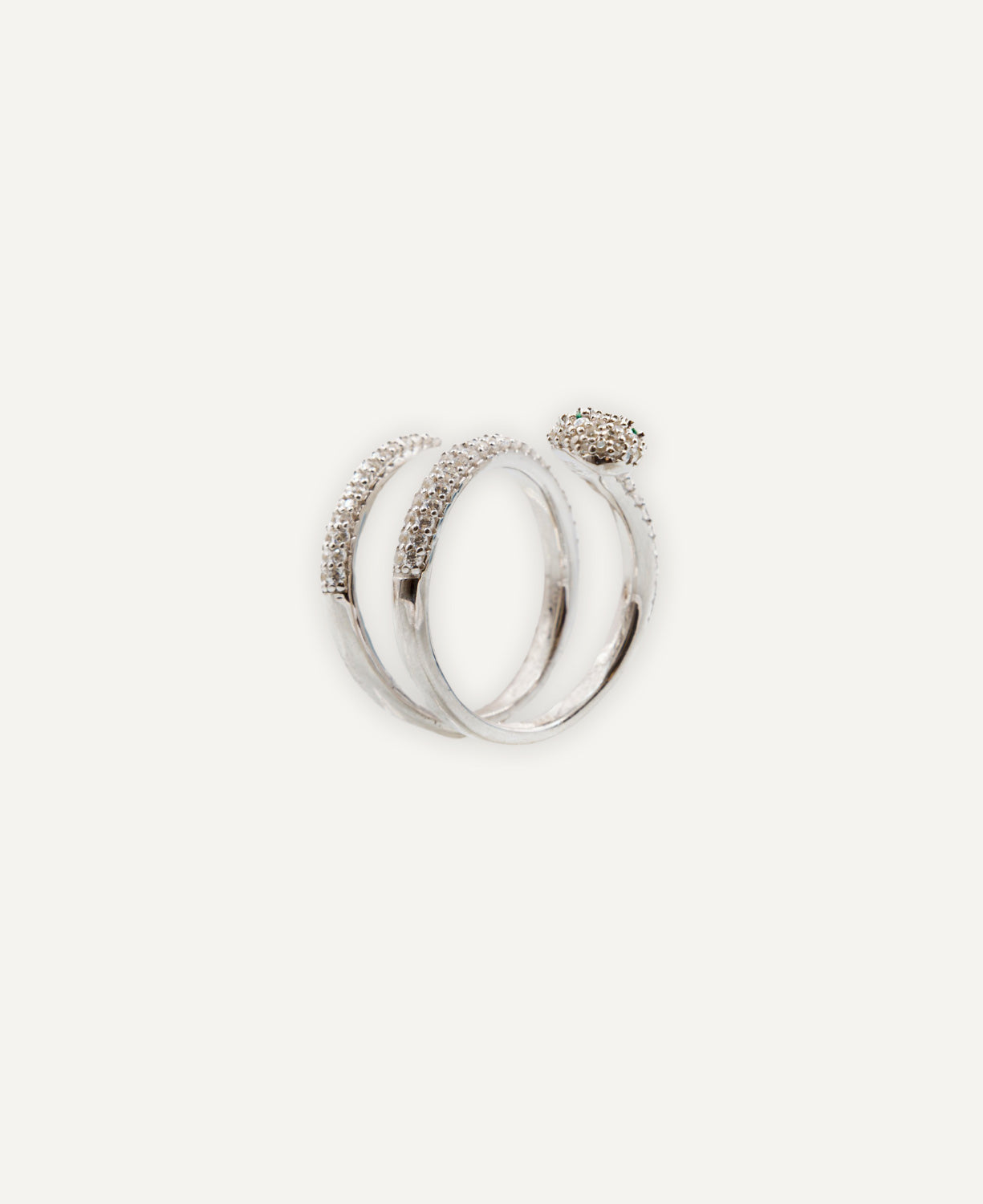 Anillo Serpiente Circonitas