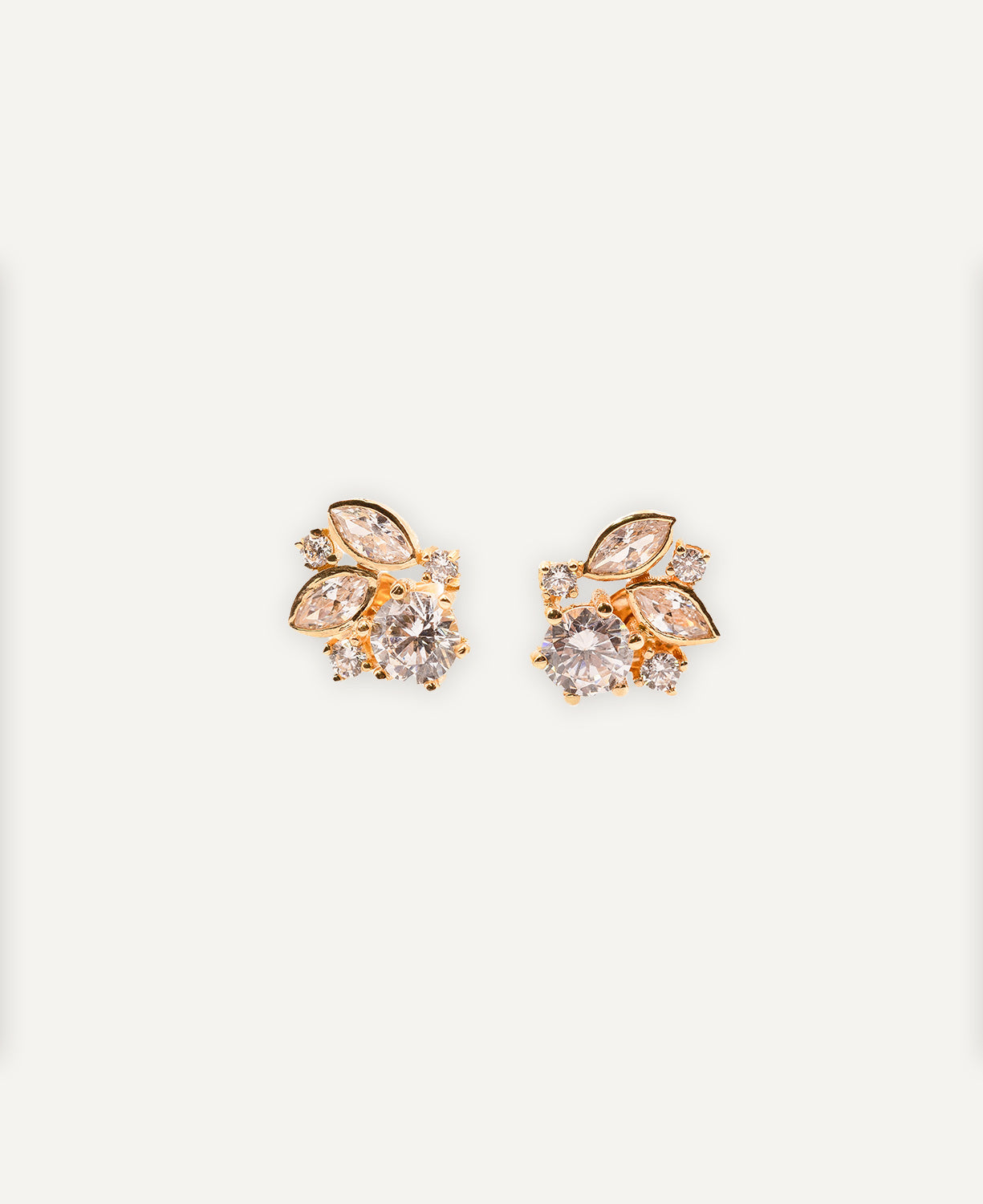 Zirconia Flower Earrings