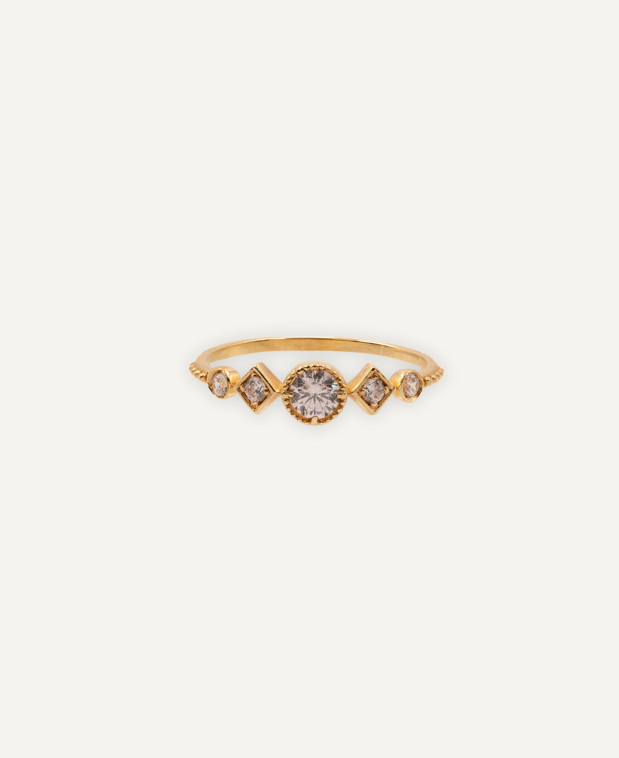 Moonstone Satellite Ring