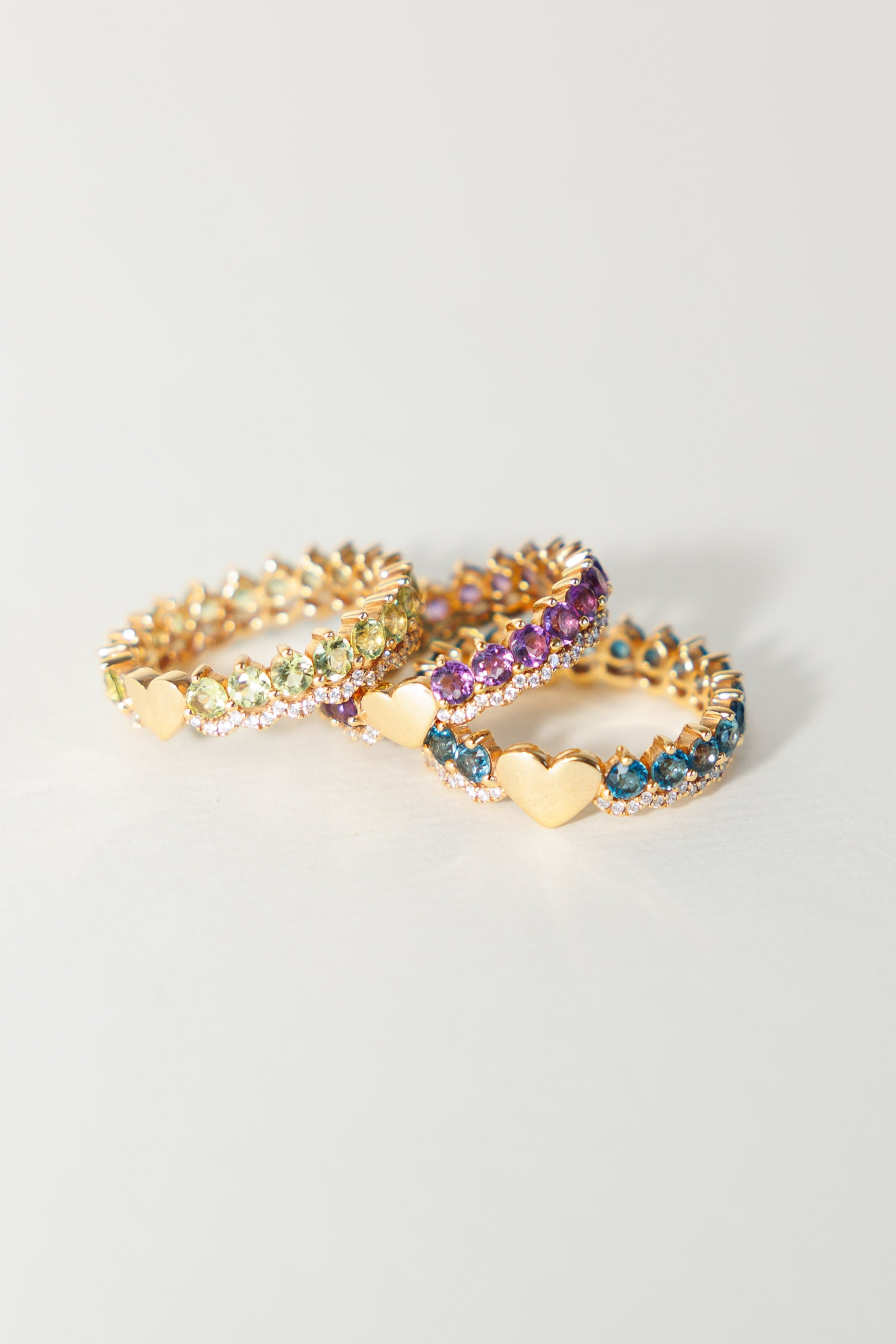 Olivine Heart Ring