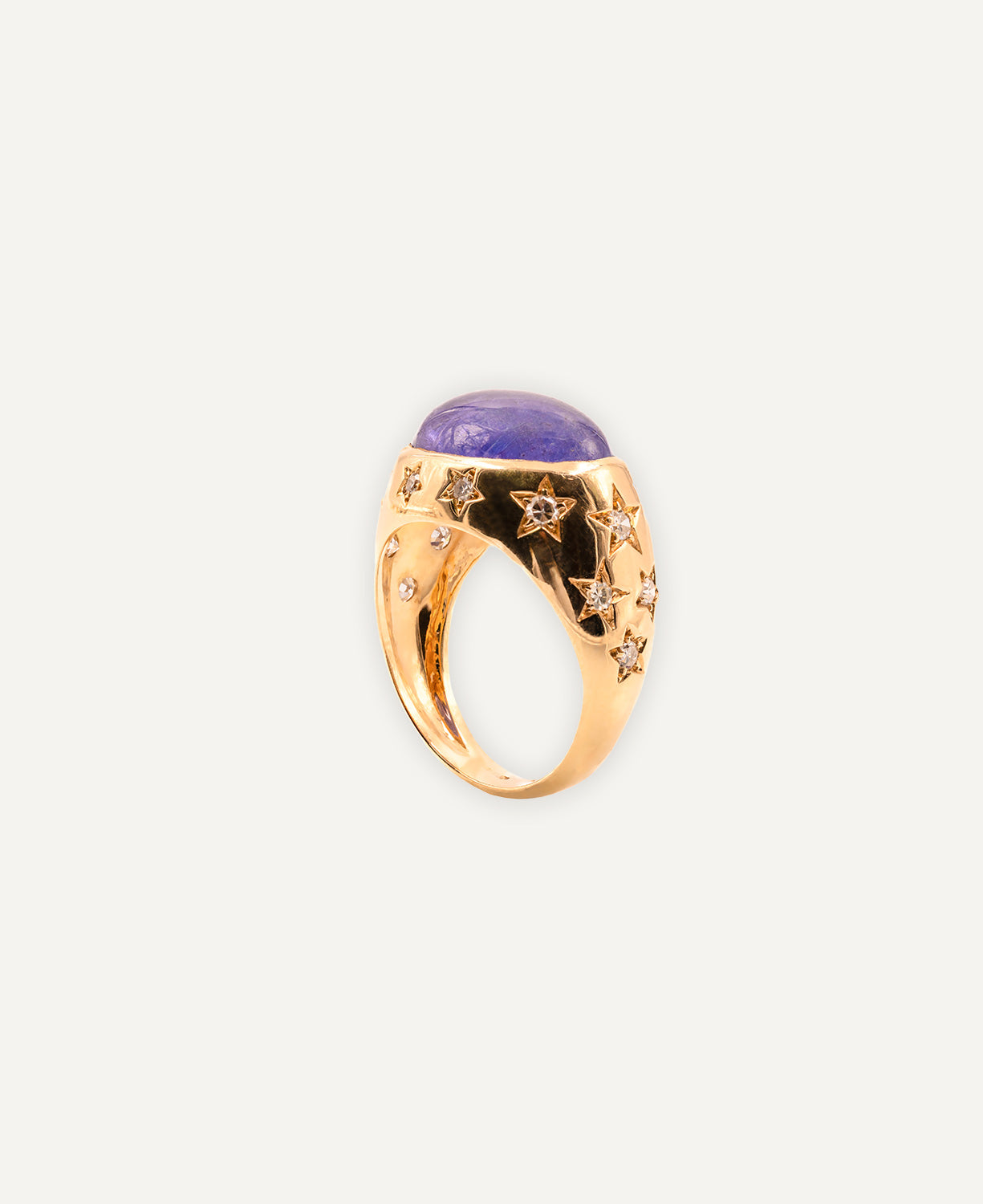 Anillo estrellado de Oro