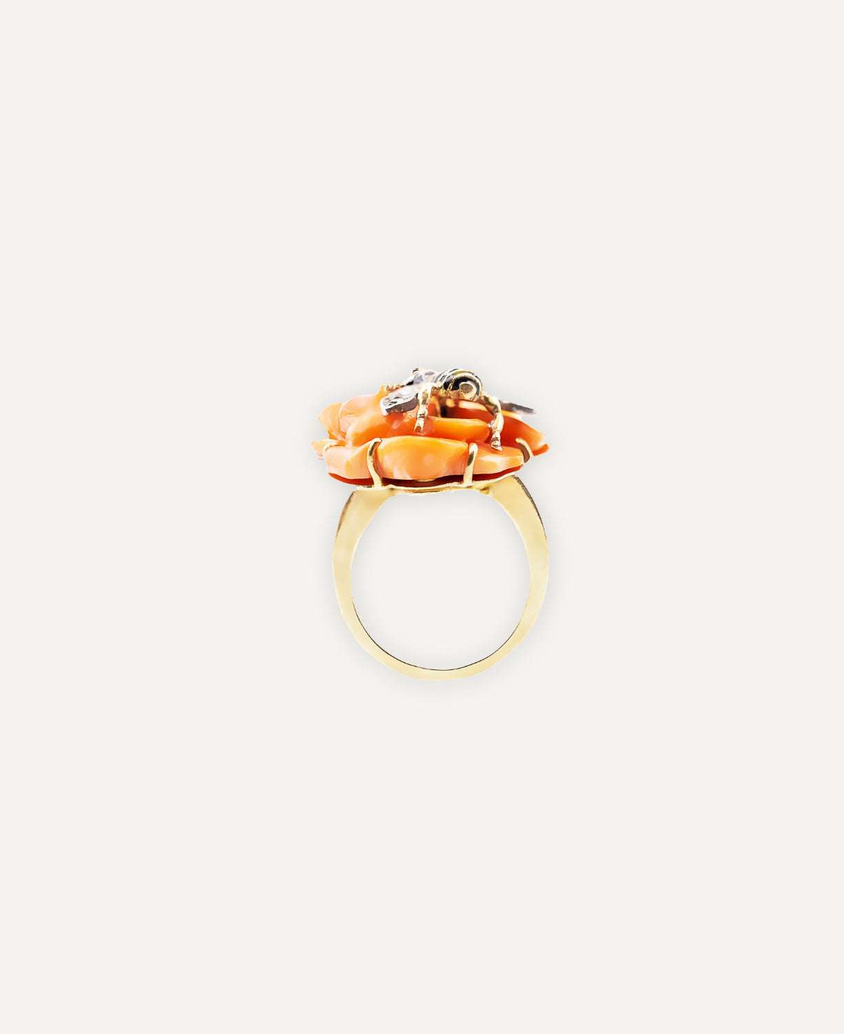 Anillo Flor y Mosca