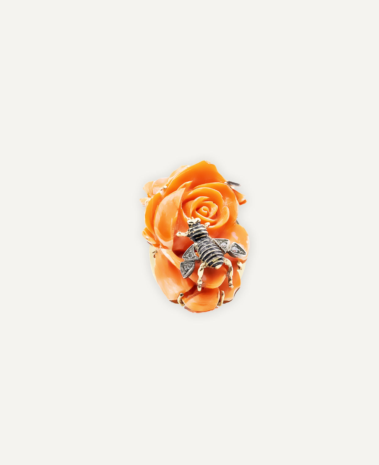 Anillo Flor y Mosca