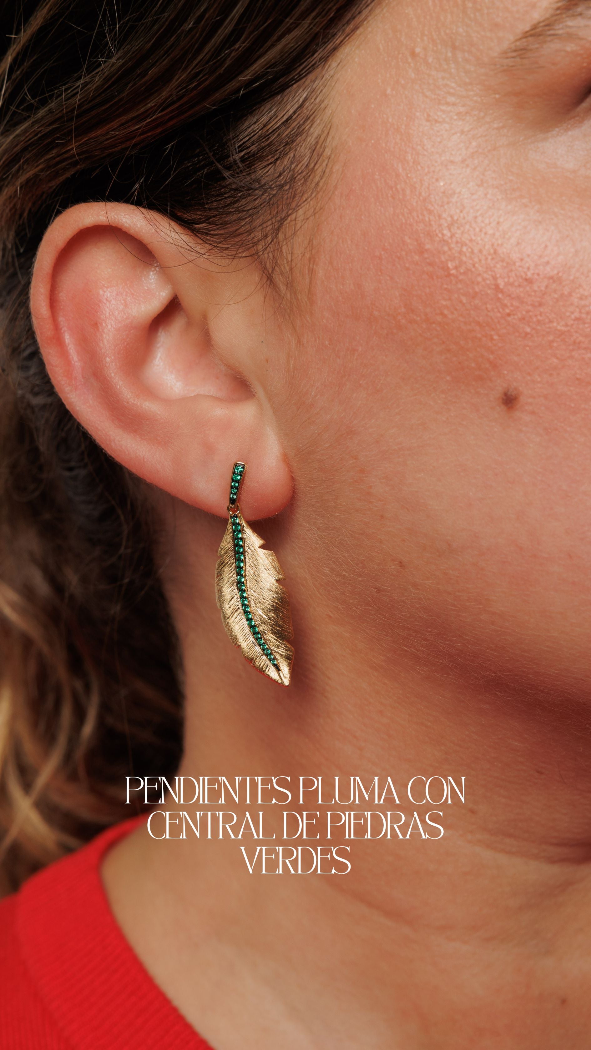 Pendiente Pluma