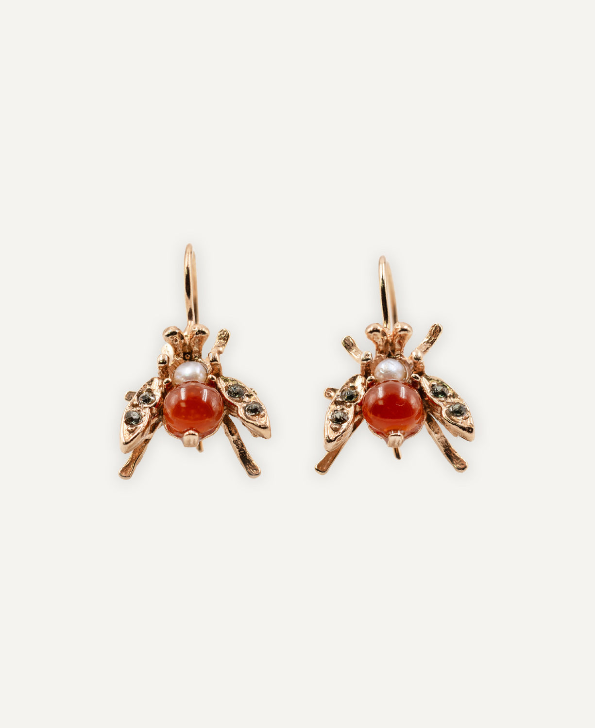 Pink Fly Earrings