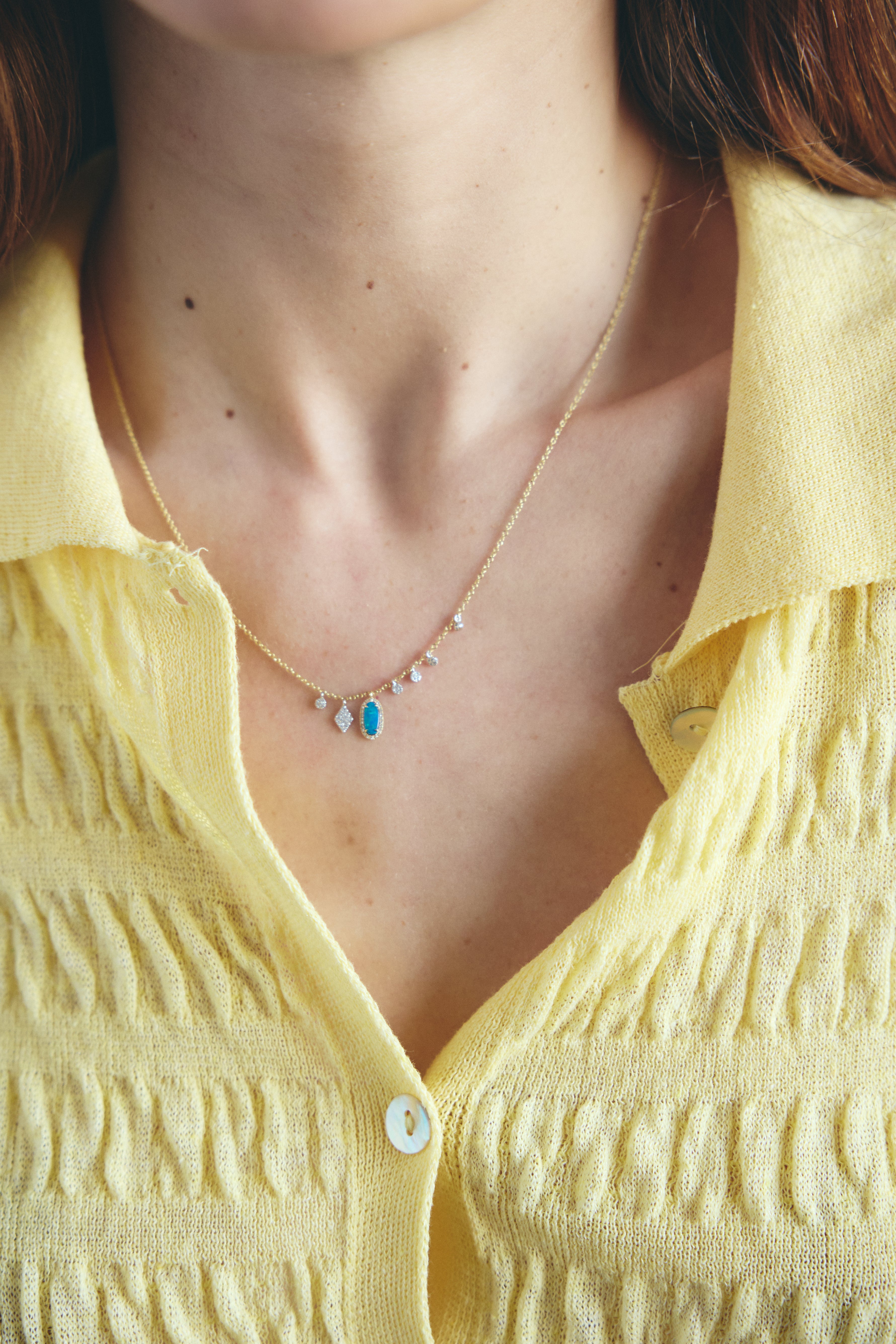 Collar Ópalo Ovalado