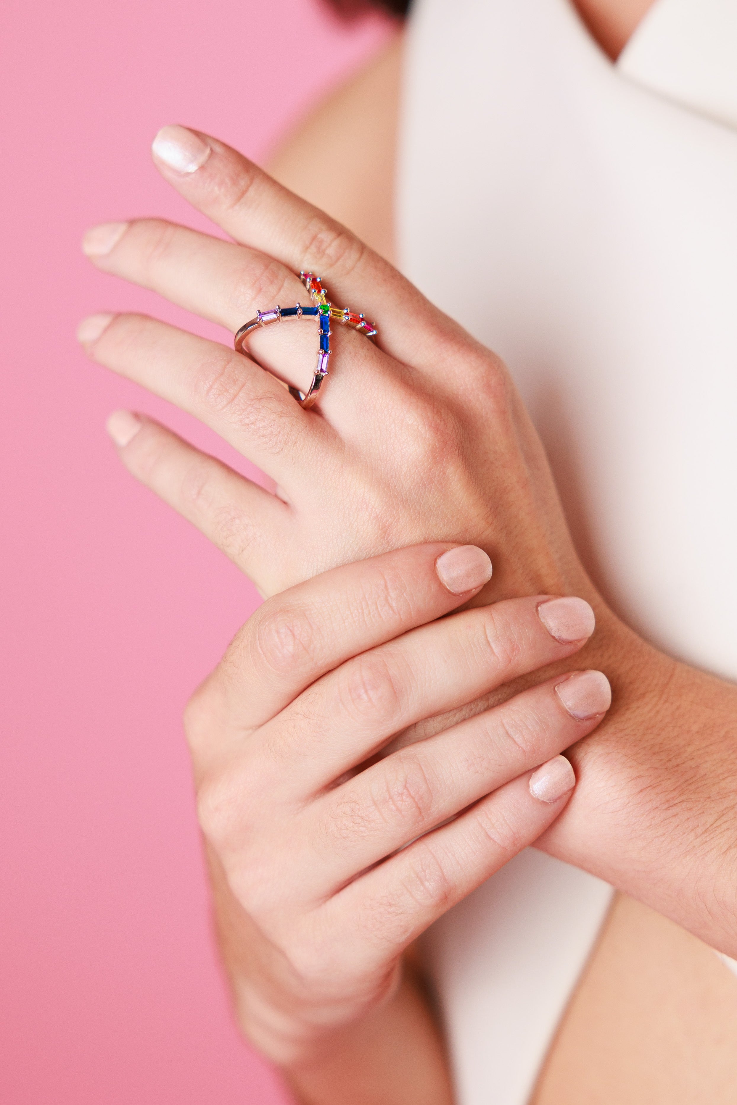 Anillo Cruzado Rainbow