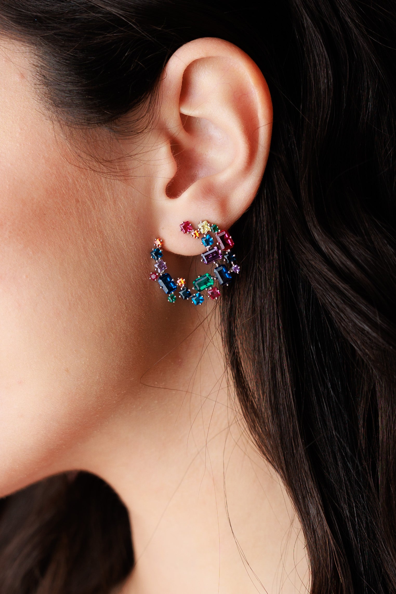 Moon Rainbow Earrings