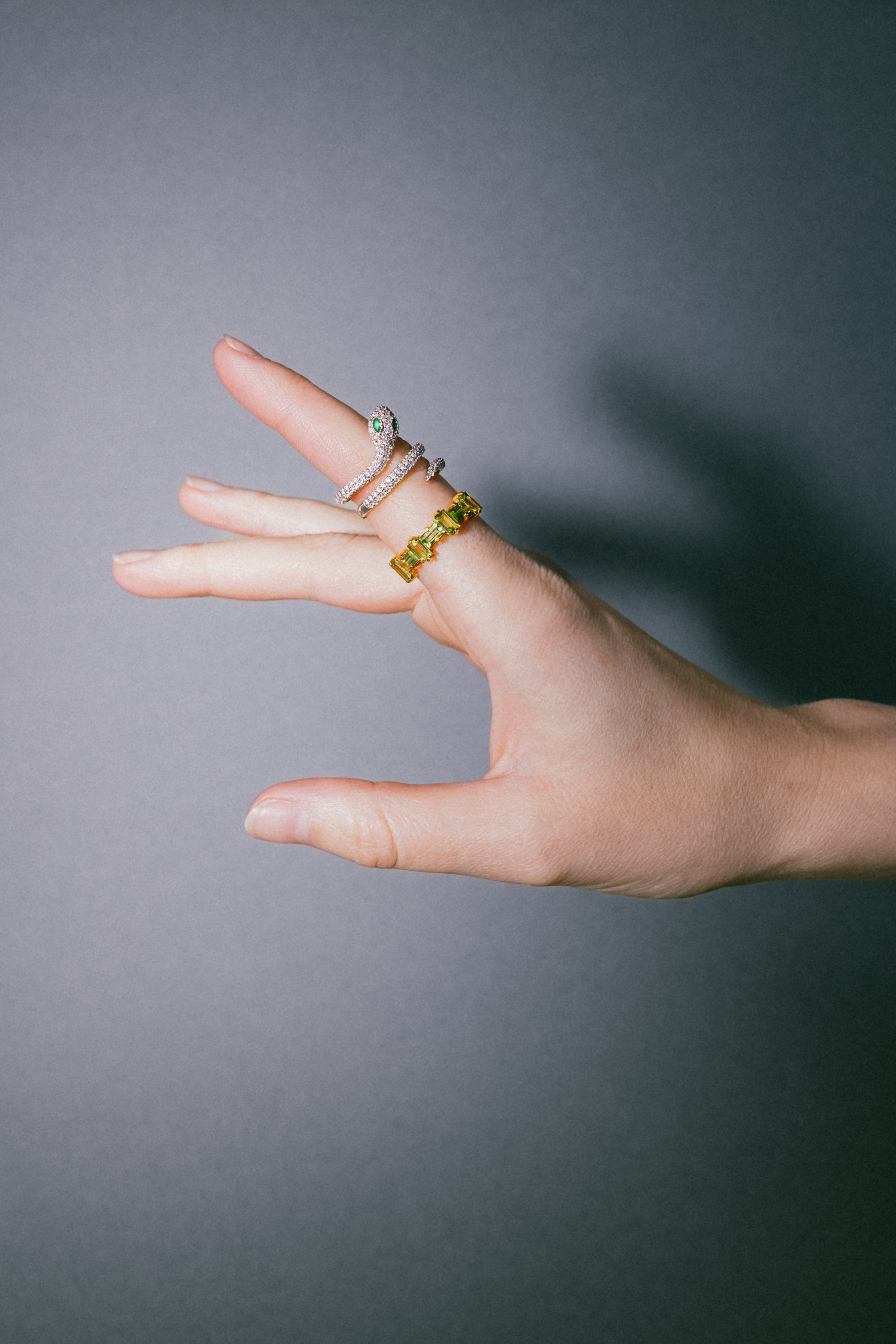 Anillo Serpiente Circonitas