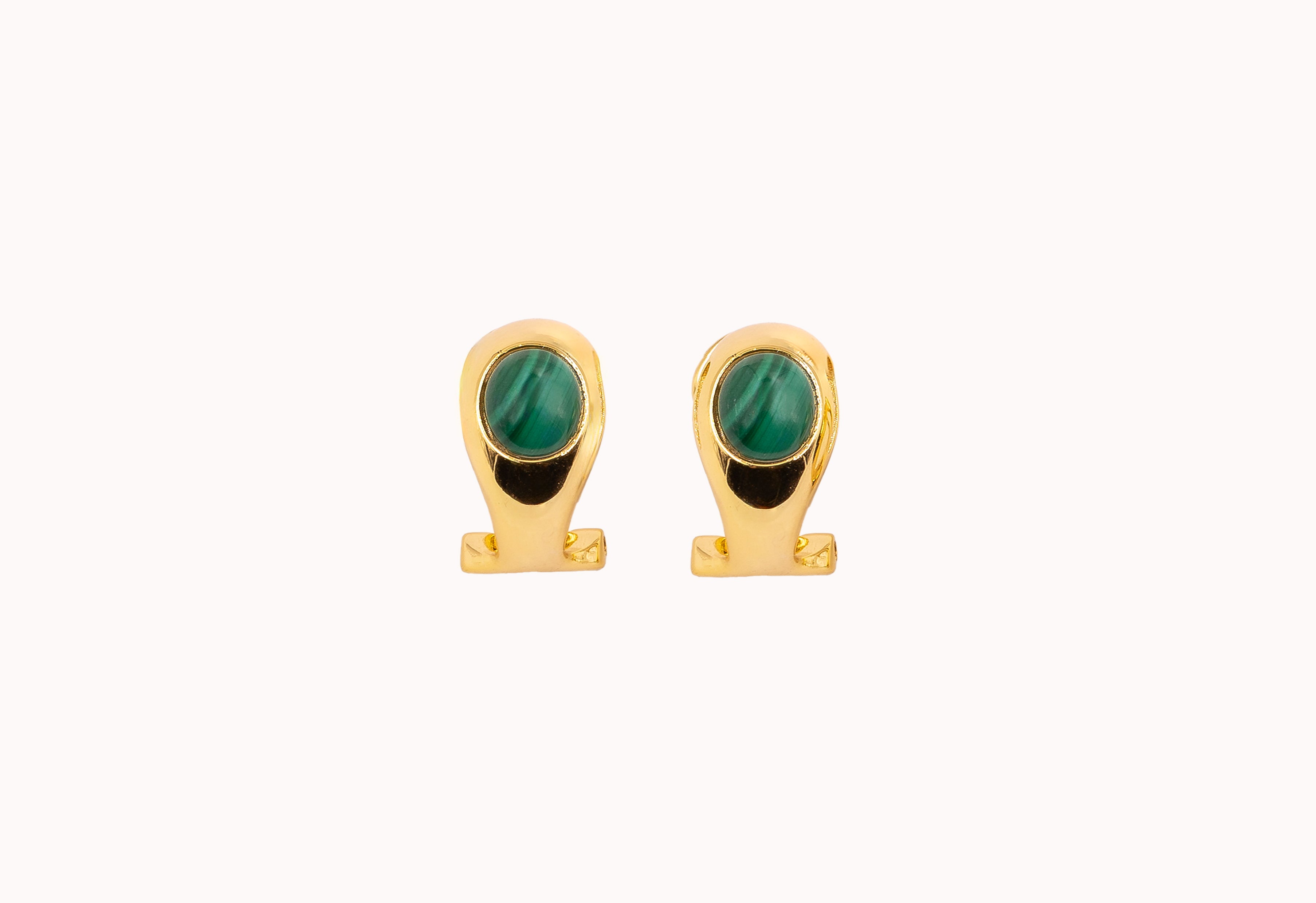 Pendientes Gota de Nácar y Malaquita