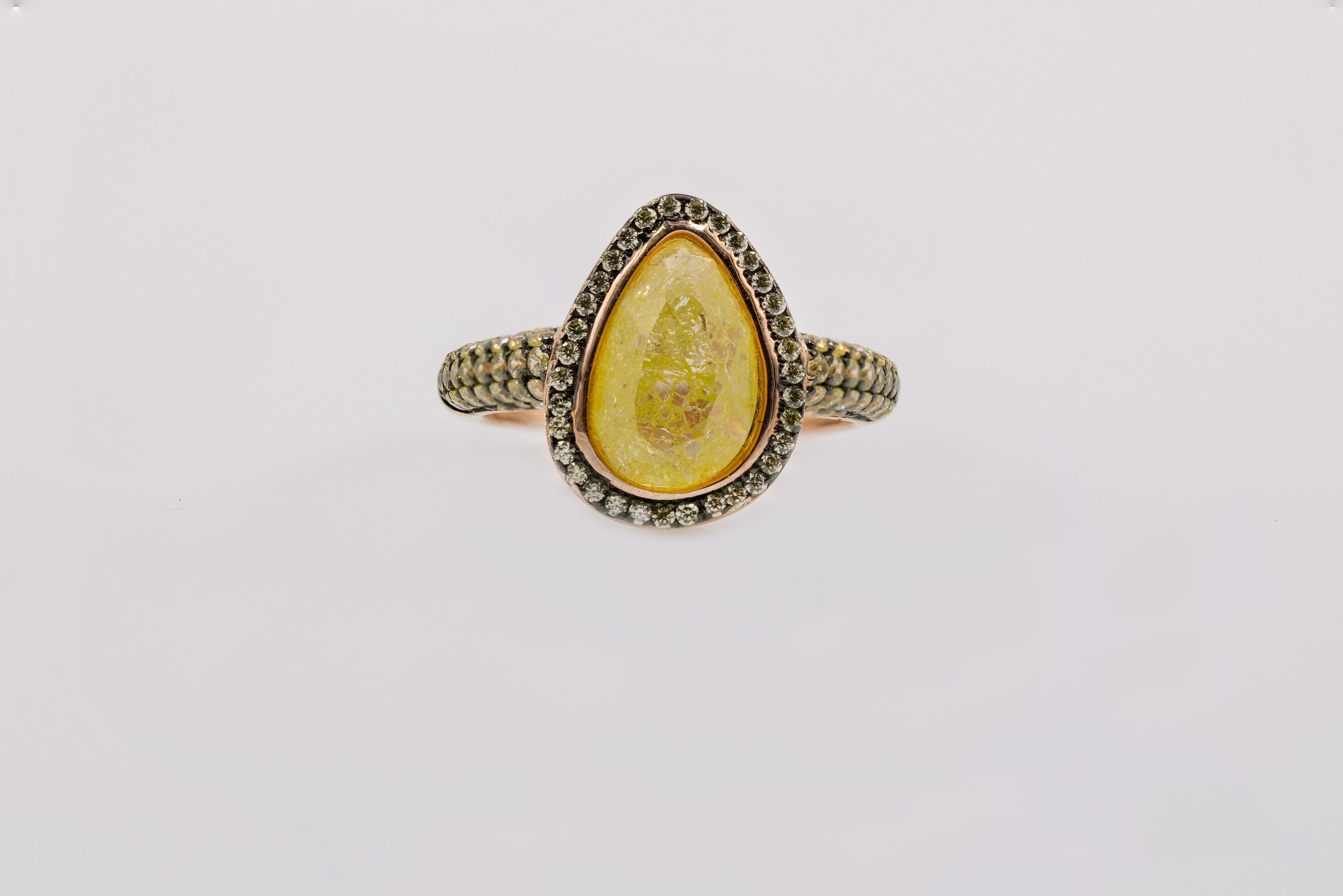 Anillo Yellow Brillo