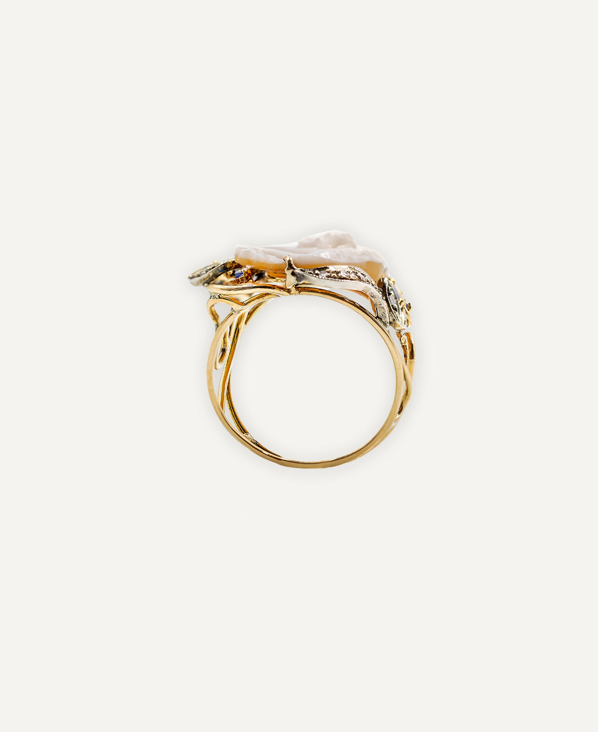 Blue Cameo Ring