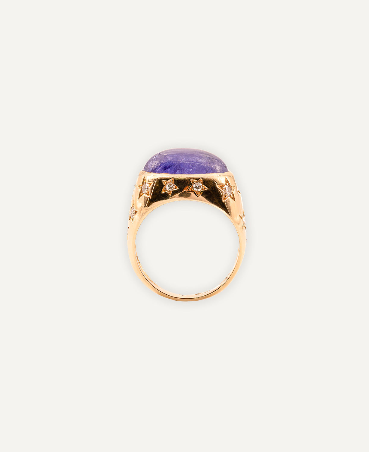 Starry gold ring