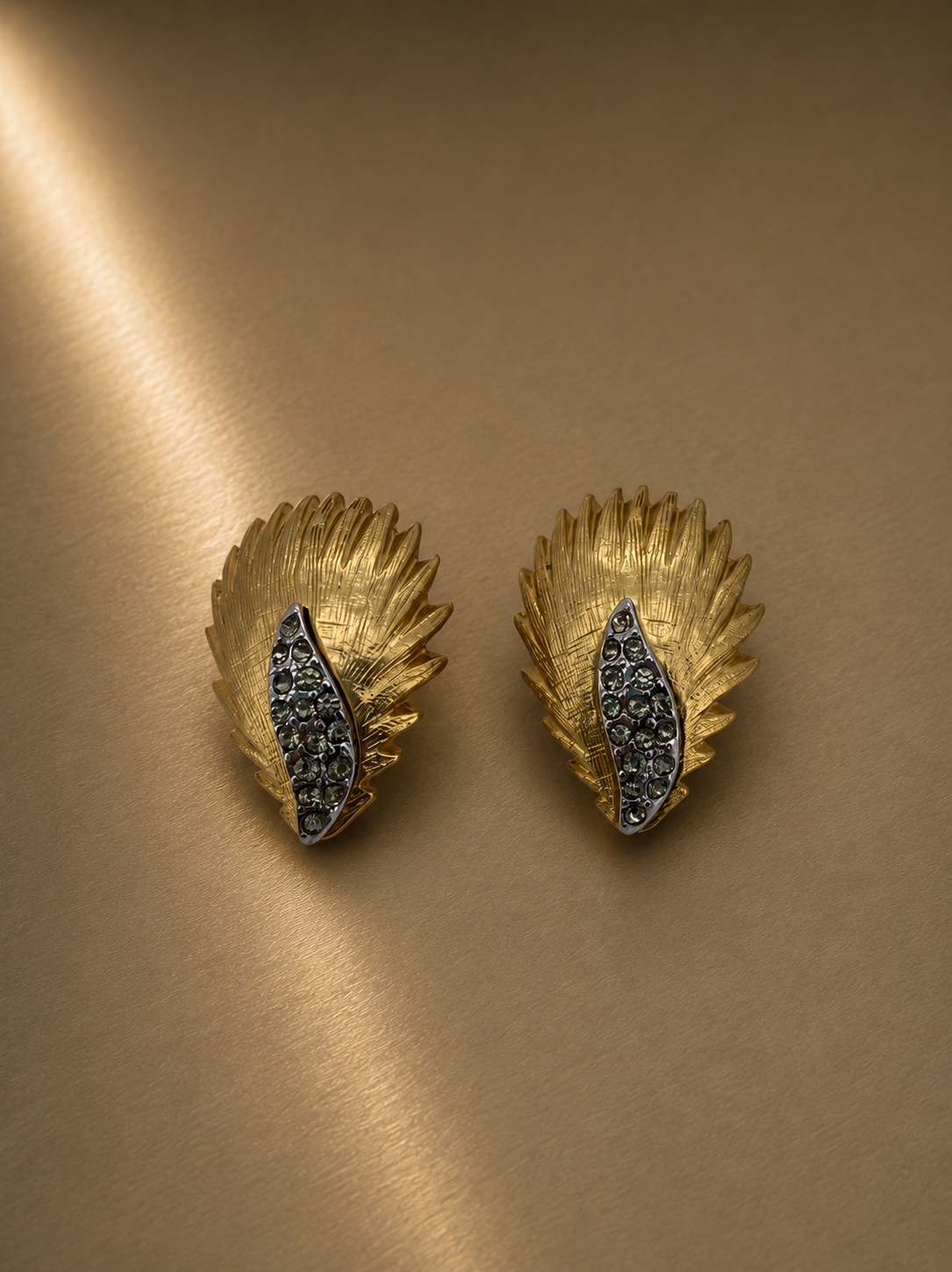 Pendiente Golden Plume