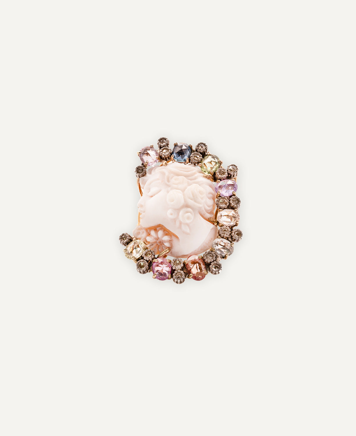 Multicolor Cameo Ring