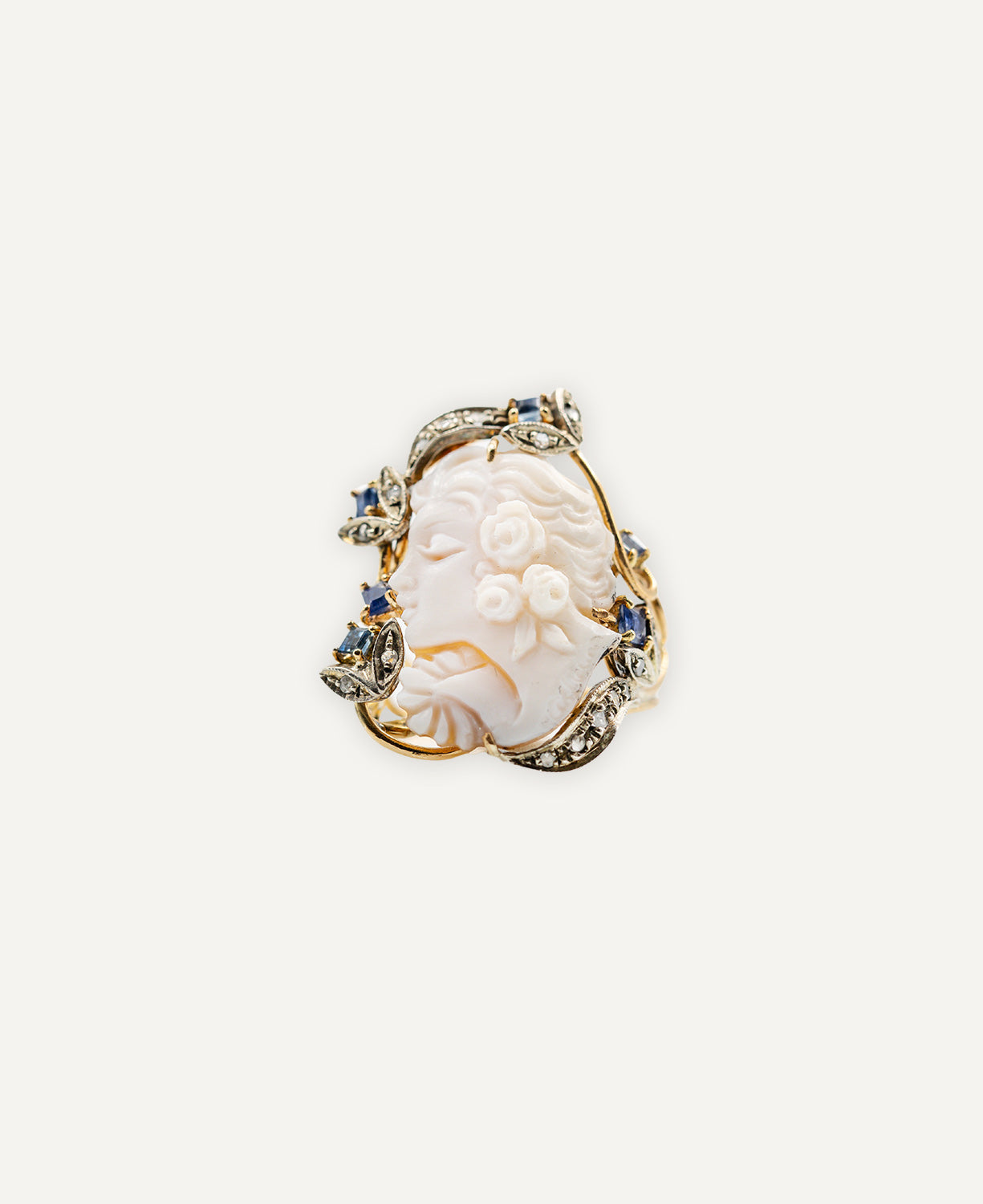 Blue Cameo Ring