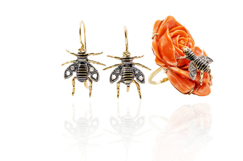 Pendientes Abejas de miel