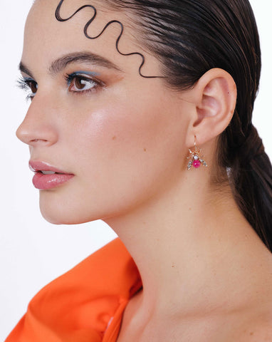 Pendientes Mosca Oro Rosa