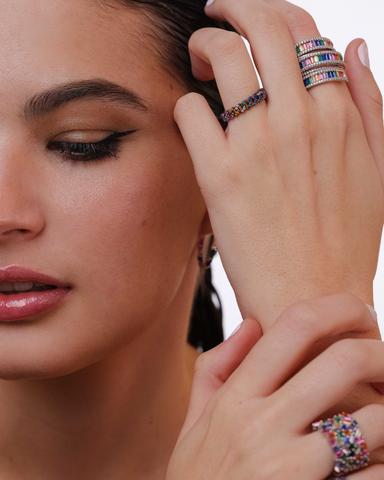 Anillo Cadenita Black
