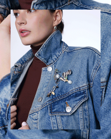 Broche Rama Blue