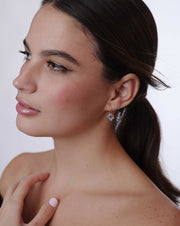 Pendientes Flor Tanzanita